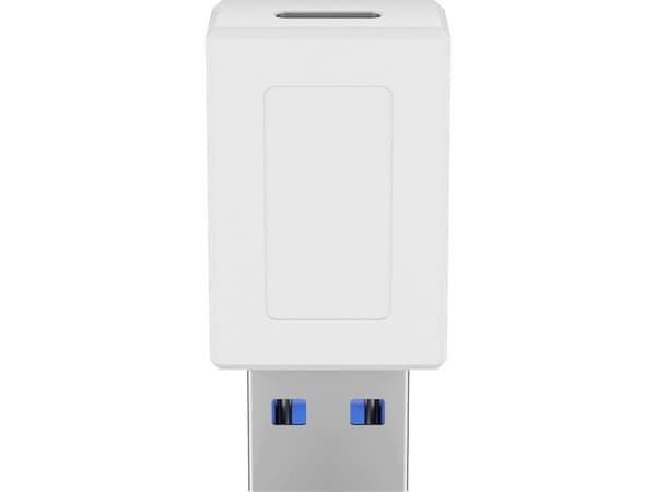 Goobay 55225, USB-C, USB 3.0 (type A), Hvit