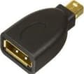 Miniatyrbild 4 av 4: MicroConnect - DisplayPort-adapter - Mini DisplayPort (hane) till DisplayPort (hona) - DisplayPort 1.2 - 4K30 Hz (3840 x 2160) stöd - svart