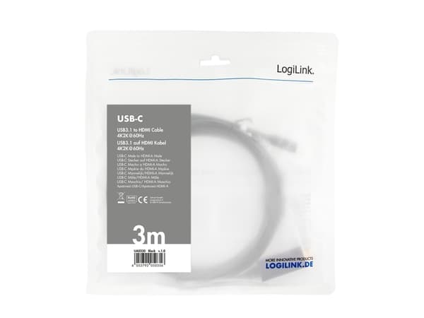 LogiLink UA0330, Svart, 1 styck