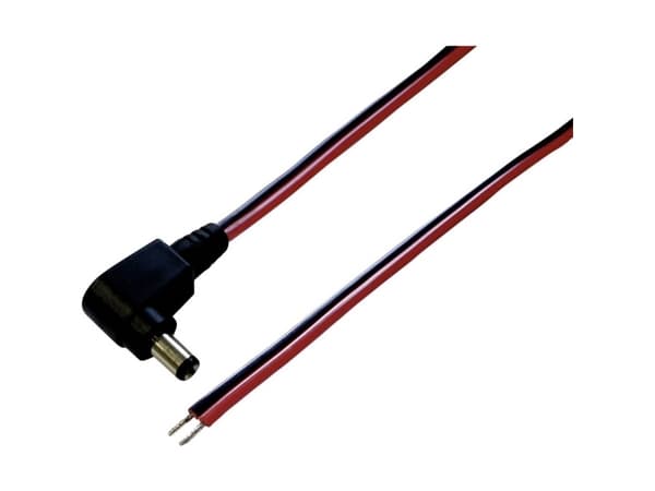 TRU COMPONENTS Lavvoltstilslutningskabel Lavspændingsstik - åben ende 5.5 mm 2.5 mm 2.5 mm 2.00 m 1 stk