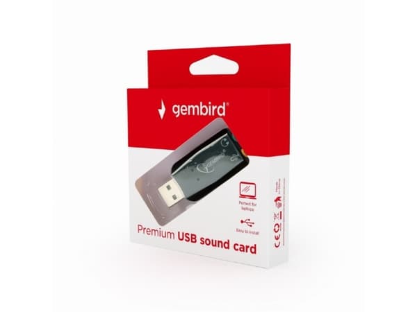 Gembird SC-USB2.0-01 - Ljudkort - 48 kHz - stereo - USB 2.0 - CMedia CM108B