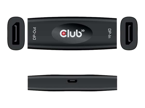 Club 3D CAC-1007 - Repeater - DisplayPort - 20 pin DisplayPort / 20 pin DisplayPort - op til 20 m