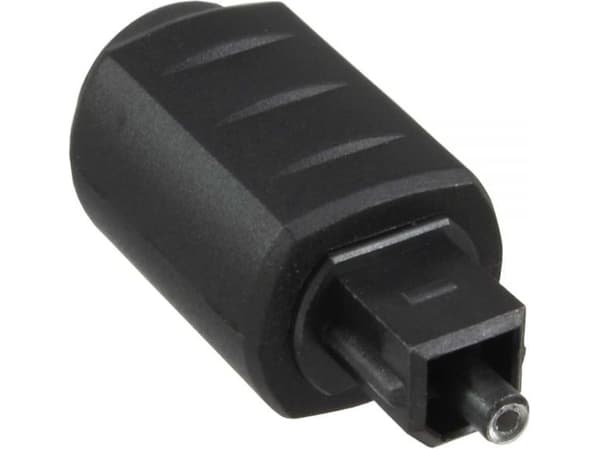 InLine OPTO - Lydkobling - 3,5 mm jack (W) - TOSLINK (M) - svart (89907)