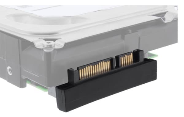 InLine 27700F, SATA 22pol (7+15), SATA 22pol (7+15), Svart