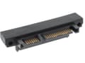 Miniatyrbild 1 av 5: InLine 27700F, SATA 22pol (7+15), SATA 22pol (7+15), Svart