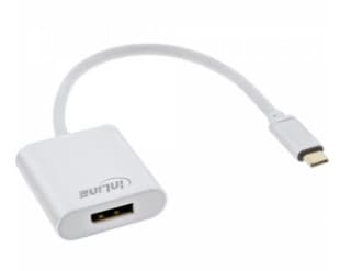 InLine 64102S, 0,2 m, USB Type-C, DisplayPort, Hankjønn, Hunkjønn, Gull