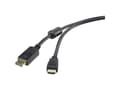Miniatyrbild 1 av 4: Renkforce RF-3301446, 3 m, DisplayPort, HDMI Typ A (standard), Hankoppling, Hankoppling, Guld
