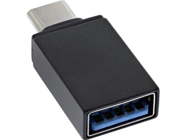 InLine 35805, USB Type-C male, USB 3.1 A, Svart
