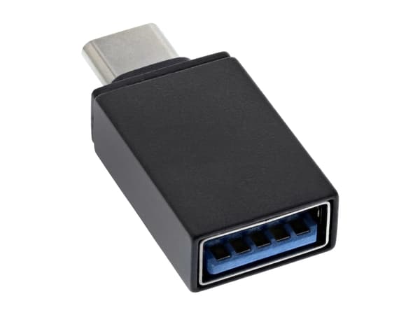 InLine 35805, USB Type-C male, USB 3.1 A, Svart