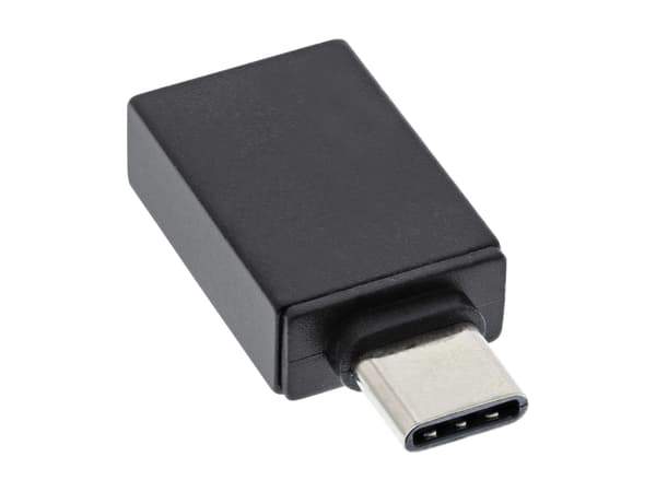 InLine 35805, USB Type-C male, USB 3.1 A, Svart