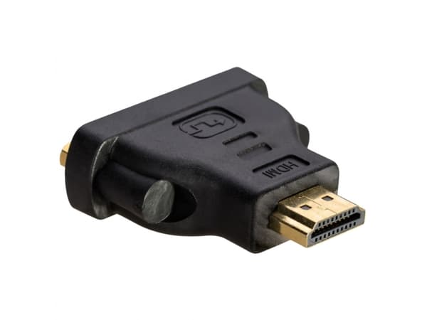 Akyga AK-AD-02 - Video adapter - HDMI hann til DVI-I hunn - svart - 1080p-støtte