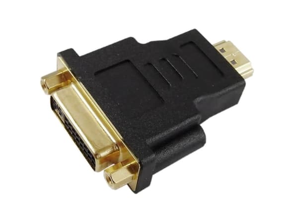 Akyga AK-AD-02 - Video adapter - HDMI hann til DVI-I hunn - svart - 1080p-støtte