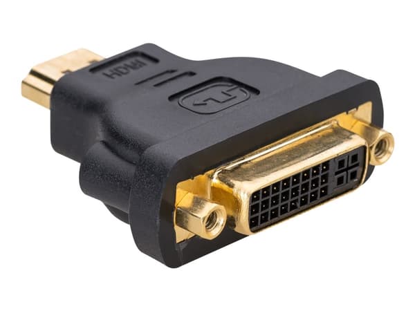 Akyga AK-AD-02 - Video adapter - HDMI hann til DVI-I hunn - svart - 1080p-støtte
