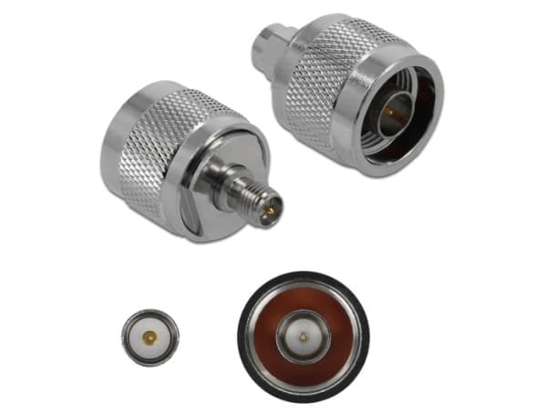 Delock - Antenneadapter - N-kontakt plugg til RP-SMA beholder