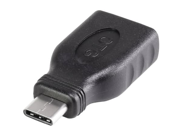 Renkforce USB 3.0-adapter [1x USB-C®-kontakt - 1x USB 3.2 Gen 1-kontakt A (USB 3.0)] med OTG-funktion, guldpläterade kontakter