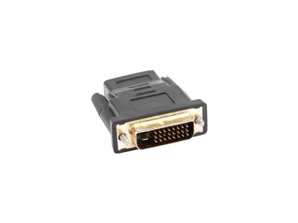 Lanberg - Video adapter - dobbeltlenke - DVI-D hann til HDMI hunn - svart - tommelskruer, 1080p-støtte