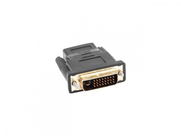 Lanberg - Video adapter - dobbeltlenke - DVI-D hann til HDMI hunn - svart - tommelskruer, 1080p-støtte