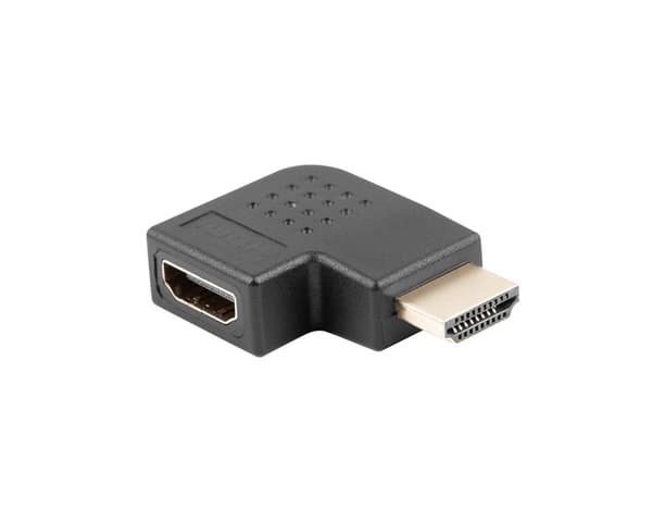 Adapter HDMI-A(Uros) -> HDMI-A(Naaras) 90° Oikea