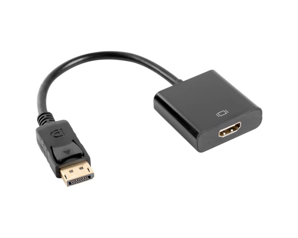 Displayport Han til HDMI Hun 10cm