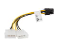 Miniatyrbild 2 av 4: HDD Molex (Hane/Hona) 3 Pin till BTX 6 Pin PSU Kabel 15cm