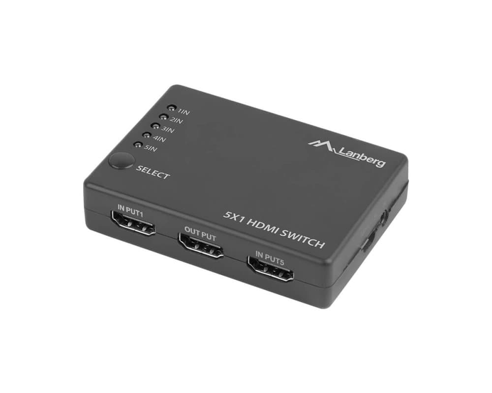 HDMI Switch 5-Portar + Micro USB-Port