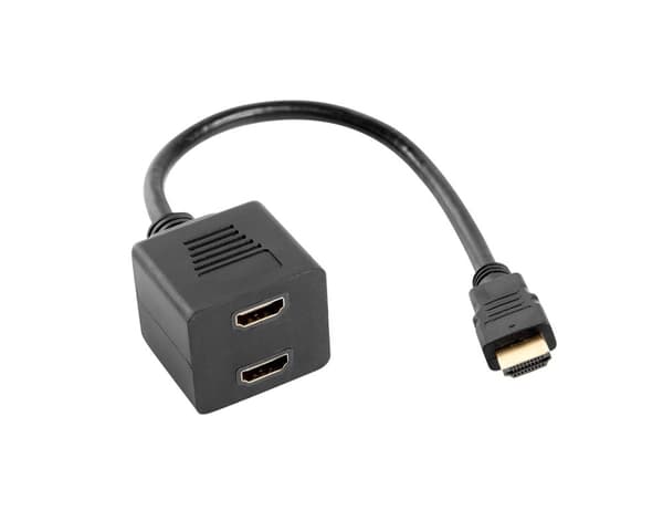 Adapter HDMI-AM - HDMI-AF X2 Splitter 20cm