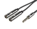 Miniatyrbild 5 av 6: Headset & Ljud Adapter 4-pin 3,5mm till 2x3,5mm