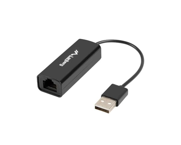 USB 2.0 LAN Nätverksadapter RJ45 100MB Svart