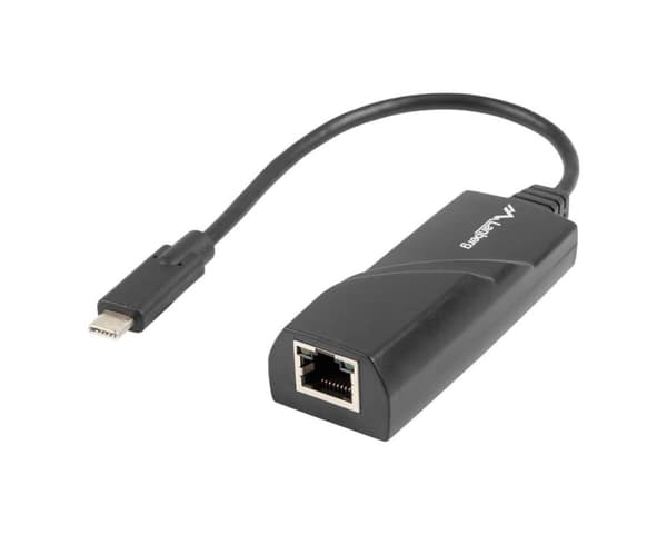 USB-C 3.1 LAN Adapter 1GB Sort