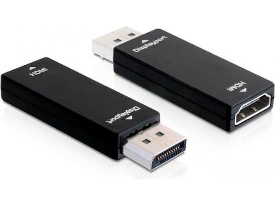 DeLOCK - HDMI-adapter - DisplayPort (hann) til HDMI (hunn) - svart