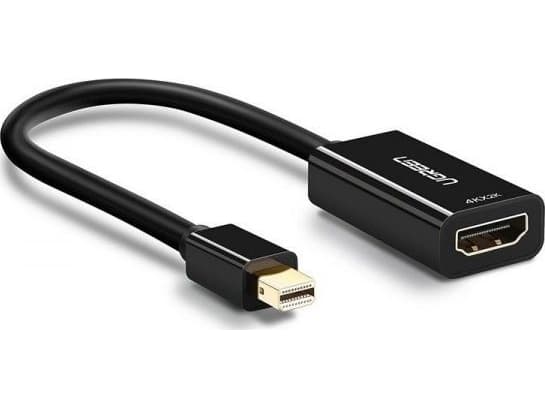Ugreen 40360, 0,25 m, Mini DisplayPort, HDMI, Hankjønn, Hunkjønn, Rett