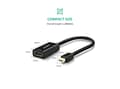 Miniatyrbilde 2 av 3: Ugreen 40360, 0,25 m, Mini DisplayPort, HDMI, Hankjønn, Hunkjønn, Rett