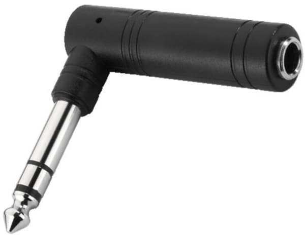 Monacor NTA-63A, 6,3 mm, 6,3 mm, Sort