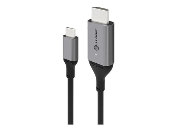 ALOGIC ULCHD02-SGR, 2 m, HDMI-tyyppi A (vakio), USB Type-C, Uros, Uros, Suora