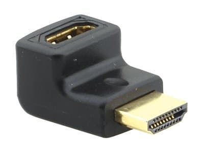 Kramer AD-HF/HM/RA - HDMI-adapter - HDMI hann til HDMI hunn - høyrevinklet kontakt