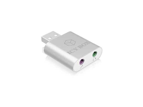 ICY BOX IB-AC527 - Ljudkort - 16-bitars - 48 kHz - stereo - USB 2.0 - HS-100B