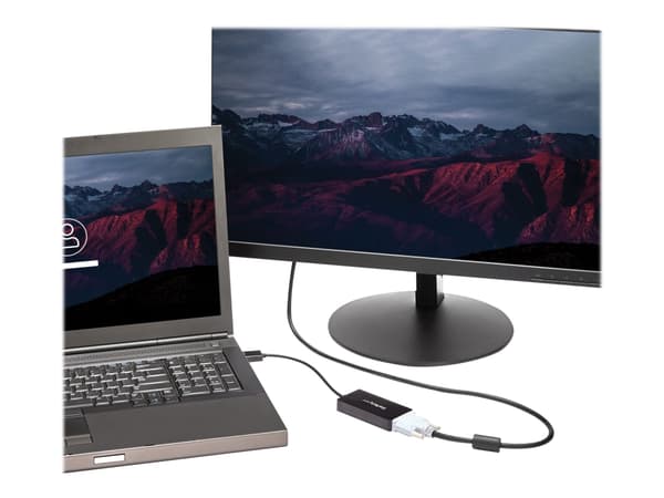 StarTech.com A/V-reseadapter: 3-i-1 DisplayPort till VGA-, DVI- eller HDMI-konverterare - Videokort - DisplayPort hane till HD-15 (VGA), DVI-D, HDMI