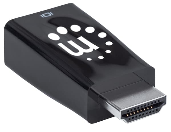 Manhattan 151542, HDMI, VGA, 3.5mm, Sort