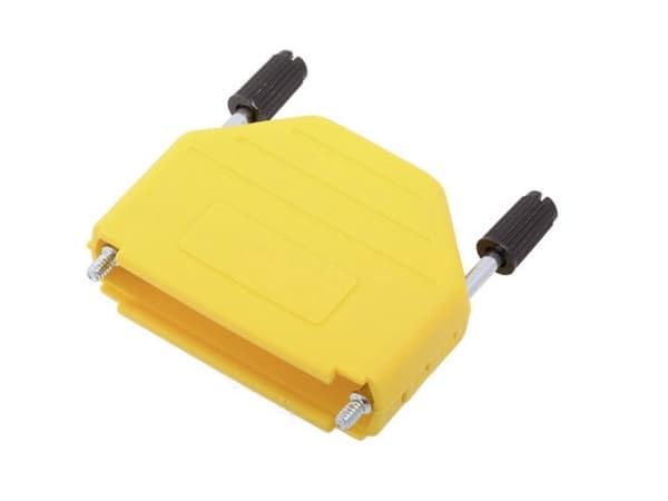 encitech DPPK25-Y-K 6353-0105-03 D-SUB-kapsling Antal poler: 25 Plast, metalliserad 180° Gul 1 st