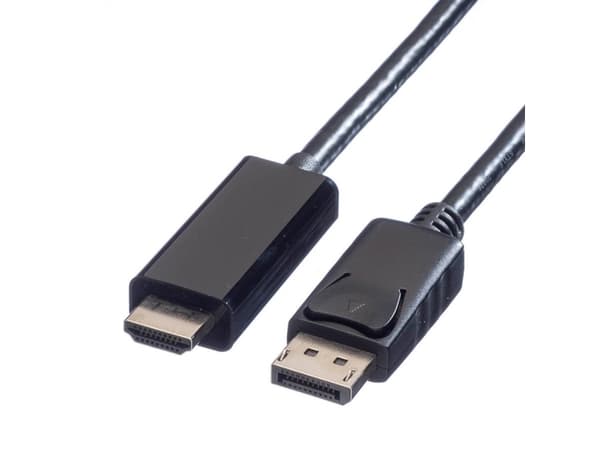 Value 11.99.5785, 1 m, DisplayPort, Hankjønn, Hankjønn, Rett, Rett