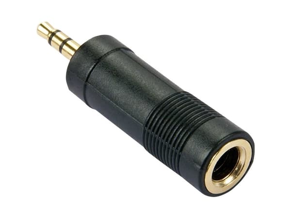 Lindy 35621 kabelkjønnsendring 3.5mm 6.3mm Sort