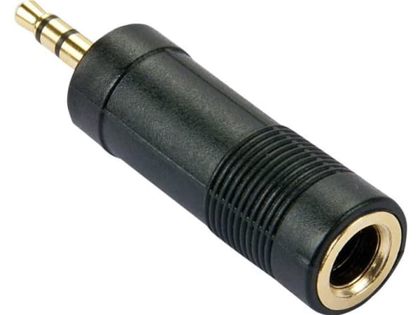 Lindy 35621 kabelkjønnsendring 3.5mm 6.3mm Sort