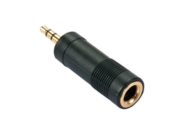 Lindy 35621 kabelkjønnsendring 3.5mm 6.3mm Sort