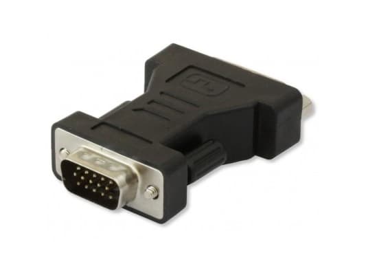 Techly DVI - VGA F/M, VGA, DVI-I, Sort