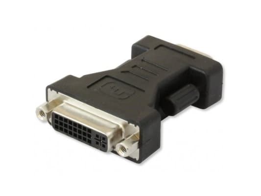 Techly DVI - VGA F/M, VGA, DVI-I, Sort