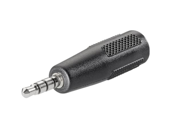 BKL Electronic 1102058, 3.5 mm 4-pin, 2.5 mm 4-pin, Svart