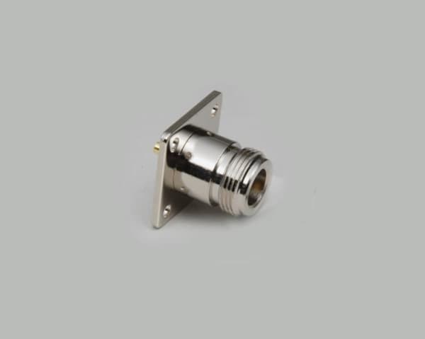 BKL Electronic 0404027, N jack, RP 3.5 jack, Hunkjønn/Hunkjønn, 50 O, Sølv, 0,029 g