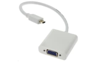 MicroConnect - Adapterkabel - HD-15 (VGA) med mikro HDMI-kabel - 25 cm