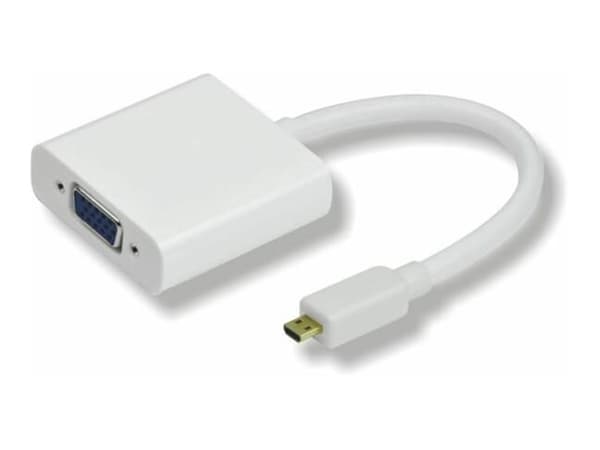 MicroConnect - Adapterkabel - HD-15 (VGA) med mikro HDMI-kabel - 25 cm