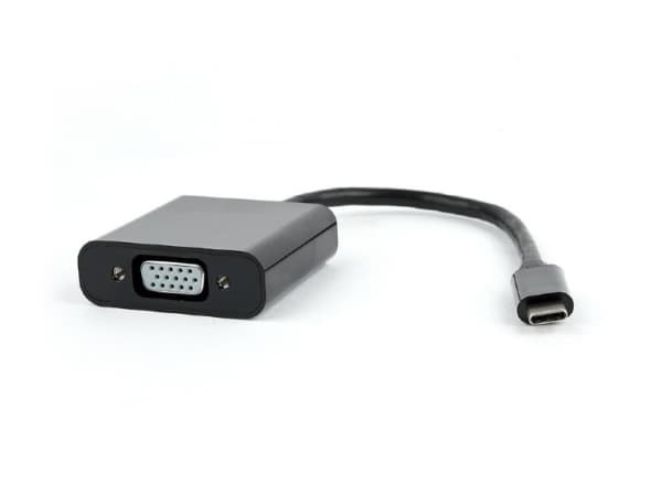 Cablexpert - Video adapter - 24 pin USB-C (hann) til HD-15 (VGA) (hann) - USB 3.1 - 15 cm - svart